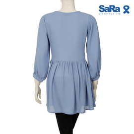 SaRa Ladies Fashion Tops (WFT21YH-Peri winkle), Size: S, 2 image