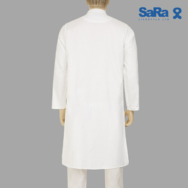 SaRa Mens Panjabi (MPJ13FCD-White), Size: M, 2 image