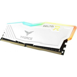 Team T-Force Delta 8GB 3200MHz DDR4 RGB White Desktop Gaming RAM