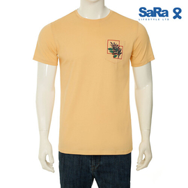 SaRa Mens T-Shirt (MTS131YK-SAND), Size: S