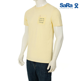 SaRa Mens T-Shirt (MTS431YK YELLOW), 3 image