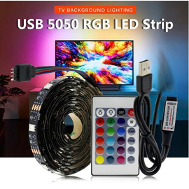 Music + APP Control RGB LED Strip Lights SMD 5050 Unlimited Color Indoor Hotel TV Background Light CPU PC Room Home Party Birthday Decoration 5m Meter / 16 Feet, 2 image