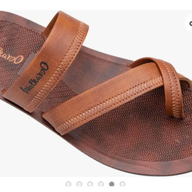 Walkaroo Mens Brown Tan Outdoor Comfortable Fashionable Sandals, Size: 6, 4 image