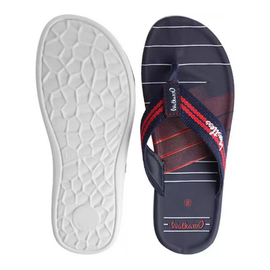 Walkaroo Mens Casual Slippers & Flip-Flops Blue Red, Size: 6