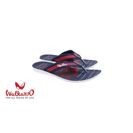 Walkaroo Mens Casual Slippers & Flip-Flops Blue Red, Size: 6, 2 image