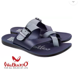 Walkaroo Mens Navy Blue Outdoor Comfortable &  Fashionable Sandals, Size: 6