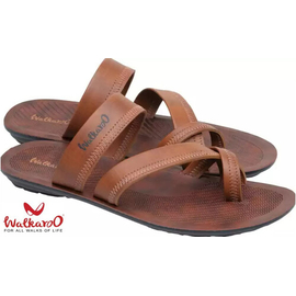 Walkaroo Mens Brown Tan Outdoor Comfortable Fashionable Sandals, Size: 6, 5 image