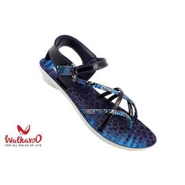 Walkaroo Women's Blue Casual & Comfortable Sandal, Size: 5