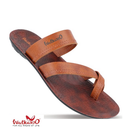 Walkaroo Mens Brown Tan Outdoor Comfortable & Fashionable Sandals, Size: 6
