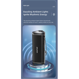 Awei Y331 RGB Lighting Wireless Bluetooth Speaker Water Proof & Bacup PowerBank - Awei(197), 4 image