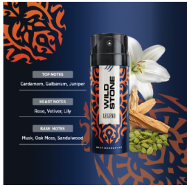 Wild Stone Legend Deodorant Body Spray 150ml, 2 image