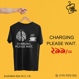 Stylish T-Shirt For Men Charging Please Wait
