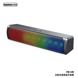 Remax RB-M8 RGB TWS Wireless Rhythmic Lighting Stunning Sound Streamers Bluetooth Portable Speaker