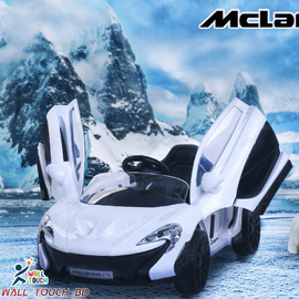 Licensed McLaren P4 12V Battery Powered Ride On Kids Car Remote Control (White)