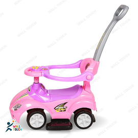 3-in-1 Kids Indoor Outdoor Ride On Push Car Stroller and Swing Mercedes Benz GL63 Convertible Baby Car (Pink), 3 image