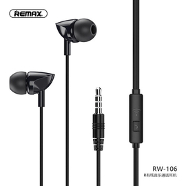 Remax RW-106 New Music Earphone With HD Mic In-ear 3.5mm Jack Wire Headset