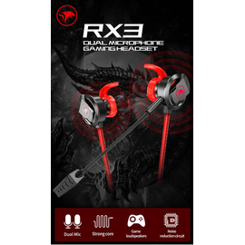 Plextone xMOWI RX3 3D Stereo Sound Dual Mic Gaming earphone Noise Isolating in-Ear E-Sport Powerful Bass Wired Earbuds, 2 image