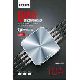 Ldnio A8101 Desktop Fast Dock Charging Station Adapter 8Port QC3.0