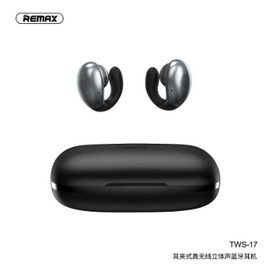 Remax Tws 17 Silicone Ear Clip Type Non-Inductive Wear Stereo Earbuds Hands-Free Calling HD Voice Touch Sensing Earphones LED Digital Display