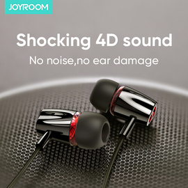Joyroom JR-EL114 In-ear wired Music Earphone Double Button Control with Microphone, 2 image