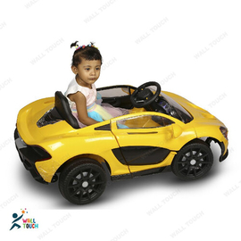 Licensed McLaren P4 12V Battery Powered Ride On Kids Car Remote Control (Yellow), 2 image