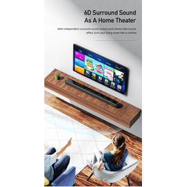 Awei Y999 Wireless Bluetooth Hometheatre System Sound Bar Infrared Remote Streamlined Design 6D Surround Sound, 5 image