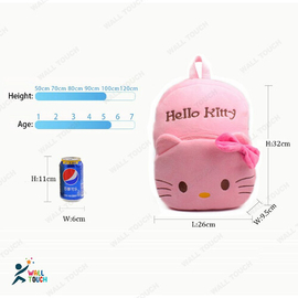 Soft Plush Cute Hello Kitty Toddler Backpack/ School Bag for Kid  Adorable Huggable Toys and Gifts, 3 image
