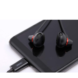 Remax RM-592 Metal Earphone Type-C 47.2 inches (120 cm) HIFI Remote Control Built-in Microphone, 2 image