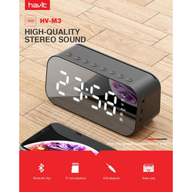 Havit M3 / MX701 Wireless Portable Bluetooth Speaker With Digital Alarm Clock