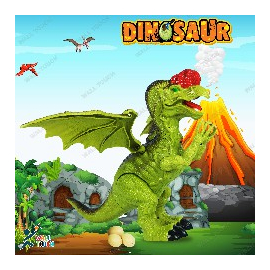 Electric Sound Light Toys Games Lay Eggs Walking Roaring World Dinosaur Toy Electric Series For Gifts, 2 image