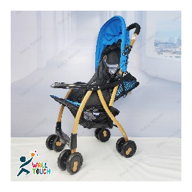 Portable Baby Stroller Baby Trolley Folding Pram for kids (Sky Blue), 7 image