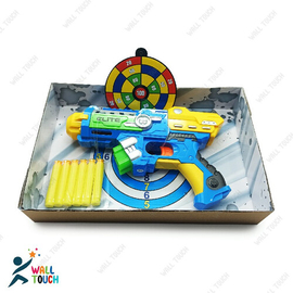 Soft Bullet Blaster Field Arms Fighter Fires Foam Shooter Plastic Soft Bullet Blaster Toy Nub Gun With Suction Target & Bullet, 7 image