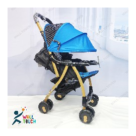 Portable Baby Stroller Baby Trolley Folding Pram for kids (Sky Blue), 8 image
