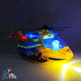 Cartoon Helicopter Toy With Lights And Music Nice Toy For Kids, 2 image