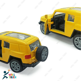 Alloy Die cast Pull Back Mini Metal Jeep Car Model Super Speed Mini Latest Toy Gift For Kids & For Transportation Vehicle Car Lover-yellow