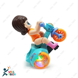 Stunt Bicycle Rotate 360 Degree Toy with Light Effects and Sound for Kids