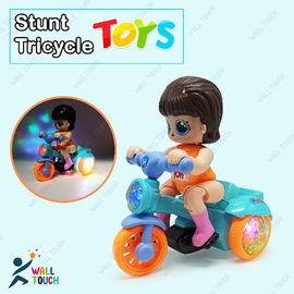 Stunt Bicycle Rotate 360 Degree Toy with Light Effects and Sound for Kids, 2 image