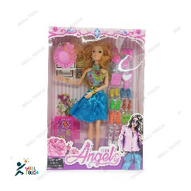 Girl Angela Stylish Barbie Doll Wonderful Toy With Dress & Accessories For kids & Girls, 6 image