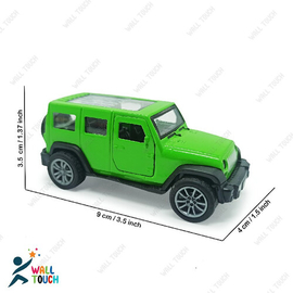 Alloy Die cast Pull Back Mini Metal Jeep Car Model Super Speed Mini Latest Toy Gift For Kids & For Transportation Vehicle Car Lover-Green