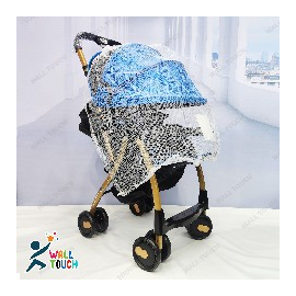 Portable Baby Stroller Baby Trolley Folding Pram for kids (Sky Blue), 3 image