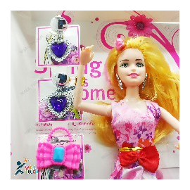 Beauty Fashion and Stylish Barbie Doll Wonderful Toy With Dress & Accessories For kids & Girls, 4 image