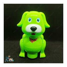 Battery Operated 3D Light & Music Cartoon Barking Dog for Kids (Green), 2 image