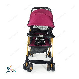 Portable Baby Stroller Baby Trolley Folding Pram for kids (Maroon), 2 image