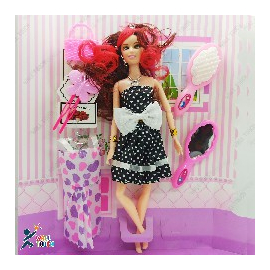 Beauty Fashion and Stylish Barbie Doll Wonderful Toy With Dress & Accessories For kids & Girls, 5 image