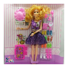 Girl Angela Stylish Barbie Doll Wonderful Toy With Dress & Accessories For kids & Girls