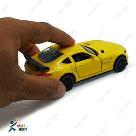 Alloy Die cast Pull Back Mini Metal Private Car Model Super Speed Mini Latest Toy Gift For Kids & For Transportation Vehicle Car Lover (Yellow), 4 image