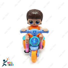 Stunt Bicycle Rotate 360 Degree Toy with Light Effects and Sound for Kids, 4 image
