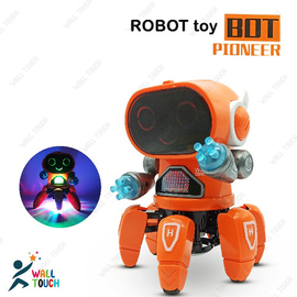 Robot BOT Pioneer Toy With Colorful Lights And Music Nice Toy For Kids, 6 image