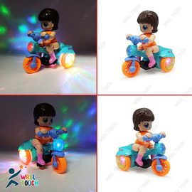Stunt Bicycle Rotate 360 Degree Toy with Light Effects and Sound for Kids, 5 image