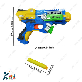 Soft Bullet Blaster Field Arms Fighter Fires Foam Shooter Plastic Soft Bullet Blaster Toy Nub Gun With Suction Target & Bullet, 6 image